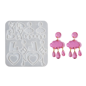 Multipurpose Flexible Silicone Mould with Various Resins Home Decoration Portable for Customes Heart Flower