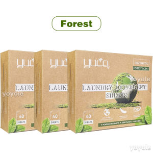 40 Sheets Laundry Sheets Laundry Paper Travel Laundry Detergent Sheet
