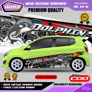 AL 14 - STIKER DECAL MOBIL AYLA INNOVA CALYA TERIOS ERTIGA XPANDER SIENTA SWIFT GRATIS CUSTOM NAMA