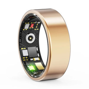 แหวนสมาร์ท SDSXR11M วัดอัตราการเต้นของหัวใจ ออกซิเจนในเลือด การตรวจสอบการนอนหลับ เครื่องตรวจสุขภาพ รองรับบลูทูธ 5.0 สำหรับผู้ชายและผู้หญิง สำหรับ Android iOSFYK