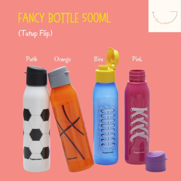 Tupperware eco fancy bottle 500 ml termurah Tutup Flip ecer Lazada  Indonesia