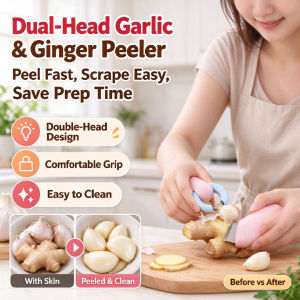 Multifunctional Double-Headed Garlic Peeler Creative Household Stripper Garlic Peeling Tools Kitchen Gadgets Garlic Tweezer Ginger