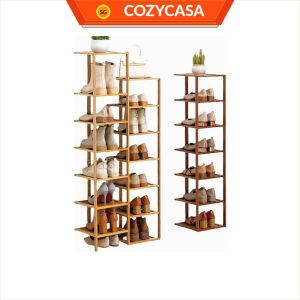 【COZYCASA】Minimalist Wooden Shoe Shelf/ 6/7/8 Tier Shoe Rack