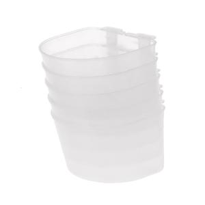 5-Pack Universal Plastic Hanging Cups for Small Birds Parrot Feeding Dish Bowl Coop Cup Bird Cage Water Bowls