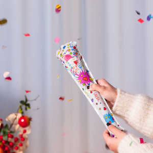 Happy Time Birthday Party Fireworks Handheld Fireworks Sprayer Multicolor Mix Colorful Paper Scrap Ejector toy for kids