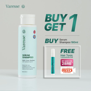 [BUY 1 GET 1] Varesse Serum Shampoo 2 in 1 Conditioner 180ml FREE Hair Tonic Concentrate 5ml