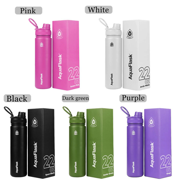 AQUAFLASK (22oz) Aqua flask Wide mouth w/ flip cap Vacuum Insulated