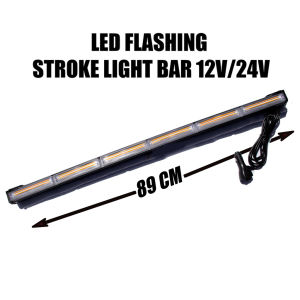 12" 18" 24" 30" 35" 41" 47" Double Side Car Truck Roof Advisor COB LED Strobe Flashing Security Emergency Warning Light Bar