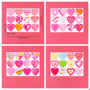 10 SHEETS สติ๊กเกอร์ความรัก วันวาเลนไทน์ สติ๊กเกอร์ความรักรูปหัวใจ ของขวัญ สติ๊กเกอร์ตกแต่ง สติ๊กเกอร์ปิดผนึกซองจดหมาย