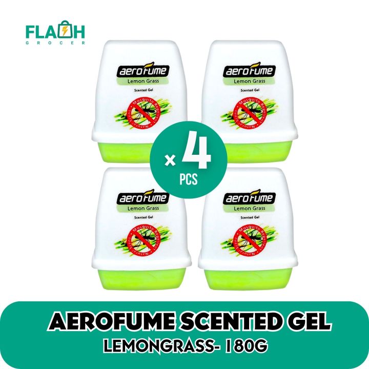 Aerofume Scented Gel Natural Mosquito 🦟 Repellent Air Freshener Perfume Lemongrasslavender 6944