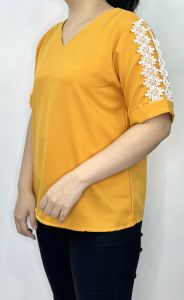 Os - New Blouse Wanita Viera Renda  / Blouse Jumbo / Baju Loose Cewek / Atasan Blus Big Size Model BAru