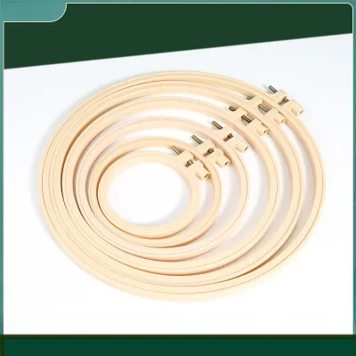 Ready Stock- Embroidery Hoop/ Plastic Hoop/ Wooden Hoop- Cross Stitch Hoop/ 现货 绣绷 榉木绣绷 仿竹绣绷