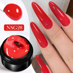 Sinh Ra Khá 15Ml dẻo trong suốt Trắng Hồng không dính Tay Rắn móng gel giả sơn móng tay nghệ thuật móng tay kiểu Pháp Ngón Tay Kéo Dáng Xây Dựng Gel Cứng