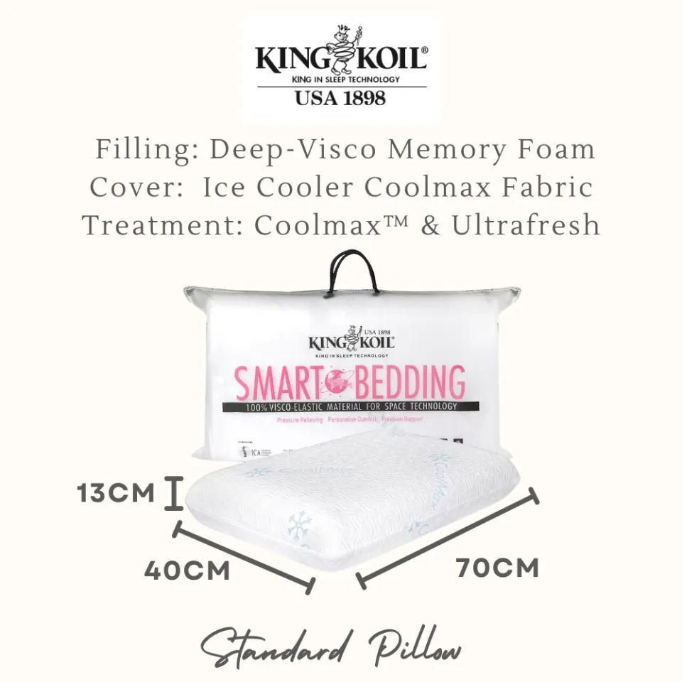 King koil deals contour pillow