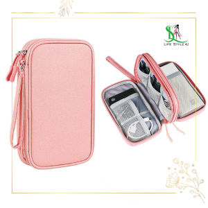 Túi Đựng Phụ Kiện Công Nghệ Chống Thấm – Đựng Cáp Sạc Tai Nghe USB Gọn Nhẹ Chia Ngăn Tiện Lợi