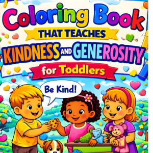 Coloring Book that Teaches Kindness and Generosity for Kids Values Manners and Good Habits Learning