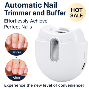 เครื่องเล็มเล็บไฟฟ้าพร้อมไฟอัตโนมัติ รุ่นเงียบพิเศษ ดีไซน์เงียบพิเศษ เครื่องฆ่าเชื้อด้วยแสงยูวี เหมาะสำหรับผู้ใหญ่และเด็กทารก