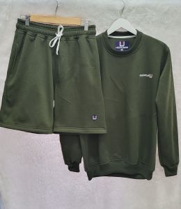 Setelan Short Pants Sweater Crewneck Basic Highwear