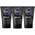 Sữa rửa mặt Nivea Men Deep Cleansing Bẻad & face wash giàu than tự nhiên 100ml. 