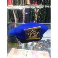 1set Baret Biru+emblem Pm Camel Merah/Baret Polisi Militer Baret Pom Ad. 