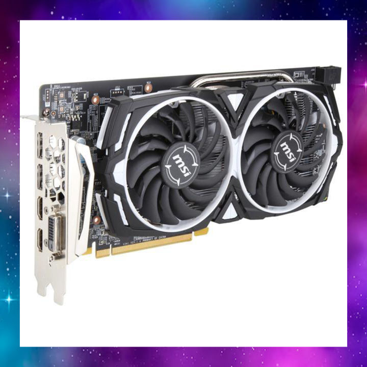 VGA (การ์ดแสดงผล) MSI RX580 580 ARMOR 8G OC AMD RADEON ใช้งานปกติ ...