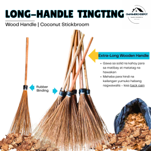 OmniMerchDepot Broomstick Walis Long Handle Bamboo Comfortable Ting Ting Stick Broom Cleaner Tools Clean Home Quality Broomstick Walis Long handle bamboo Comfortable Ting Ting Stick Broom Cleaner Tools Clean Home