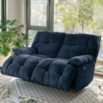 Electric Cabin Sofa Bed with Massage Heating Rechargeable Function Solid Wood Frame Velvet Fabric L-Shape Layout Multi-functional for Small Apartments Living Room