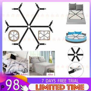 6 Sides Bed Sheet Cover Clips Adjustable Sheet Straps Suspender Gripper Fastener Triangle Heavy Duty