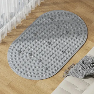 磁石脚踩指压板 中医减肥按摩垫 Liquid Silicone Dense-Point Mat with Magnetic Stones - Foot Acupressure for Slow Running Fat Burning Meridian Massage Non-Slip Indoor Treadmill Mat for Home Exercise