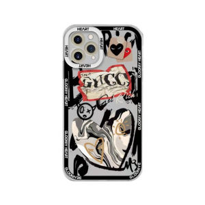 FOX Case iPhone X XS XR 11 12 Pro 12 Pro Max Casing TPU Guci X Gloomy Block Robot