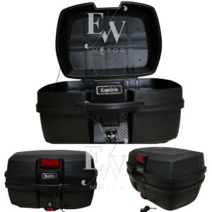 KOMINIE MOTORCYLE TOP BOX PLASTIC 32L & 45L CARBON/BLACK