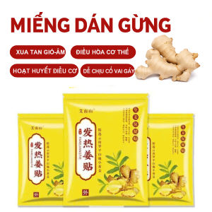 Dán gừng dưỡng sinh Dán vai cổ gáy Dán lưng hông Dán khớp tay khớp chân Dán bụng [50 miếng]