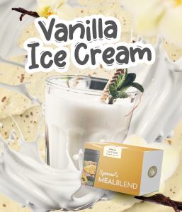 Spencer’s MealBlend Nutrisi Multigrain Vanilla Ice Cream - Rendah Gula Lajang Penuh Serat
