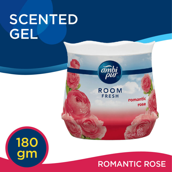 Ambi Pur Car Freshener Gel, Romantic Rose, 75 g, refreshing scent