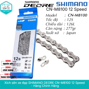 Xích Sên Xe Đạp SHIMANO DEORE CN M8100 12 Speed – FullBox Chính Hãng