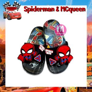 รองเท้าแตะเด็ก รองเท้าเด็ก ลายรถ MCQUEEN พื้นหนา ขอบแน่น (SK92)