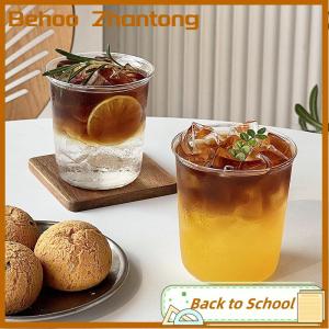 Behoo Coffee Cup Curled Latte Cups Household Drinkware Juice Milk Simple Mug Transparent Water Bottles ware Cups Coffeeware