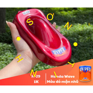 Sơn xe máy HYPER màu đỏ đô Honda wave alfa 2003 1K (Code: H-29)