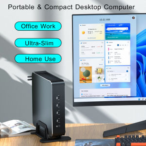 Intel core Mini PC | Compact Space-Saving Desktop Computer with Intel Core i5 8GB RAM 256GB SSD | Fast & Ready for Home Office Business Use