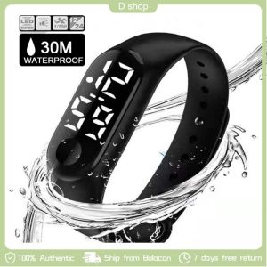 30M Waterproof Touch Screen Sport Watch Fashion Smart Sports Watch Led Bracelet Watch Luminous Transparent Mens and Women