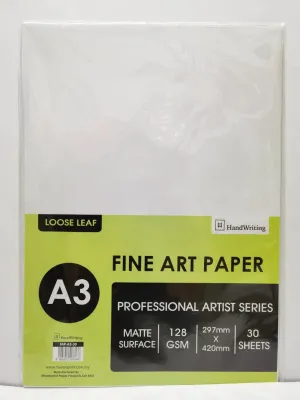 HandWriting Arts&Crafts A4/A3 Fine Art Paper 128gsm 30sheets