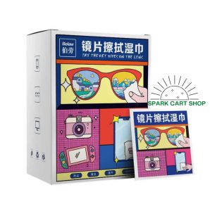 SPARKCART 100pcs Disposable Eyeglasses Lens Cleaning Cloth Anti Fog Wet Wipe Glasses Tissue Screen Remove Dust
