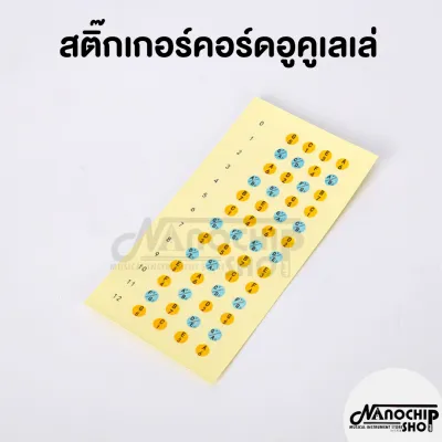 สติ้กเกอร์คอร์ดกีตาร์ sticker ไม่ต้องเปิดหนังสือ สติกเกอร์คอร์ดกีตาร์ อูคูเลเล่ fretboard สําหรับผู้เริ่มต้น