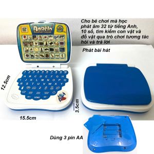 Đồ chơi phát nhạc dạy bé học tiếng Anh chữ và số đồ chơi đàn laptop mini cho bé.
