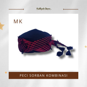Peci Kuluk Songkok Kopiah Sorban/Imamah Permanen Kombinasi (kode: MK) Anak sampai Dewasa