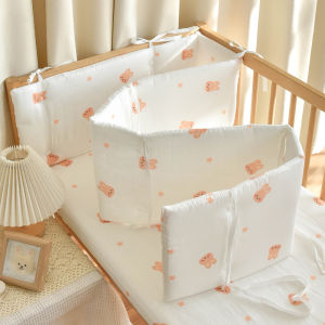 Washable Baby Cot Bumper Cotton Anti-collision Crib Protector Pad Cradle Surround Rail Fence 60/120CM