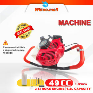 Gasoline Engine Earth Ground Auger Drill Machine 2 Stroke 4HP Post Hole Digger With Drill Bits 100MM/150MM/200MM POST HOLE DIGGER - DRILLING & PLANTING MACHINE