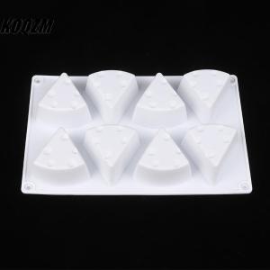 KOQZM 8Cavity Cheese Shaped Silicone Mould DIY Pastry Tools Cake Mold For Baking Non-stick Kitchen Bakeware Dessert Mousse Mould
