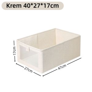 Kationik Storage Box dapat dilipat kotak penyimpanan Multifungsi Organizer Box pakaian container box
