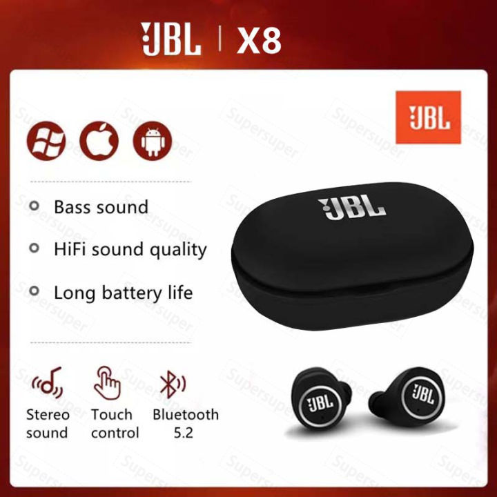 JBL X8 True Wireless Earbuds Tws sports headphones Bluetooth